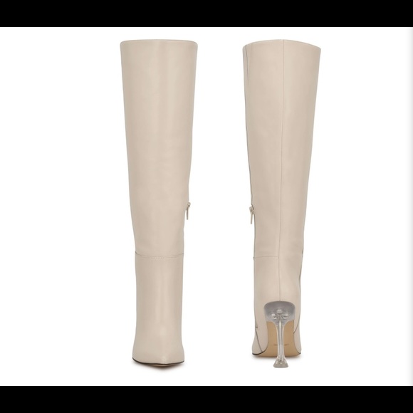 Nine West Talya women's leather knee-high boots. - Picture 3 of 8